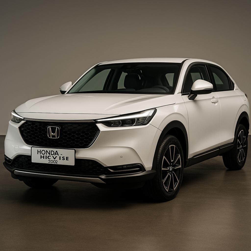 Honda HR-V 1.5 E 2022 warna putih tampak 3/4 depan