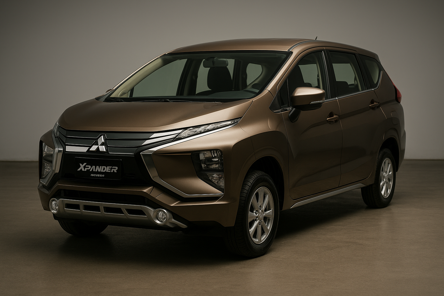 Mitsubishi Xpander Exceed 2019 warna hitam tampak 3/4 depan